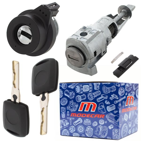 Skoda Fabia I 99-08 tändningslåsinsats + dörrlåsinsats 2 st. Set