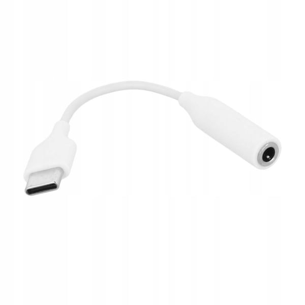 Lydadapter 3,5 mm jackstik med DAC til USB C Type-C Hvid