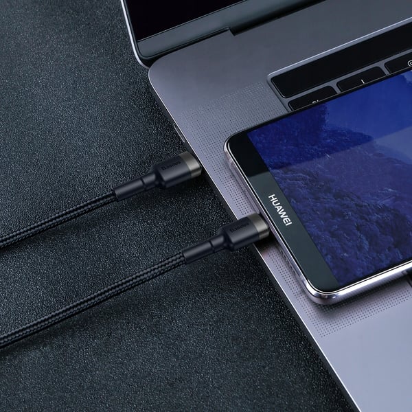 Baseus Cafule CATKLF-GG1 Pikalataus 3.0 3A USB-C PD 2.0 -kaapeli 100 cm ja 60 W:n pikalataustuki