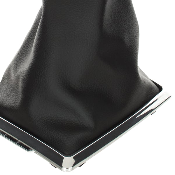 Ford Focus Mk2 04-11 gearknalder sort med gummibælg og ramme krom 5 gear