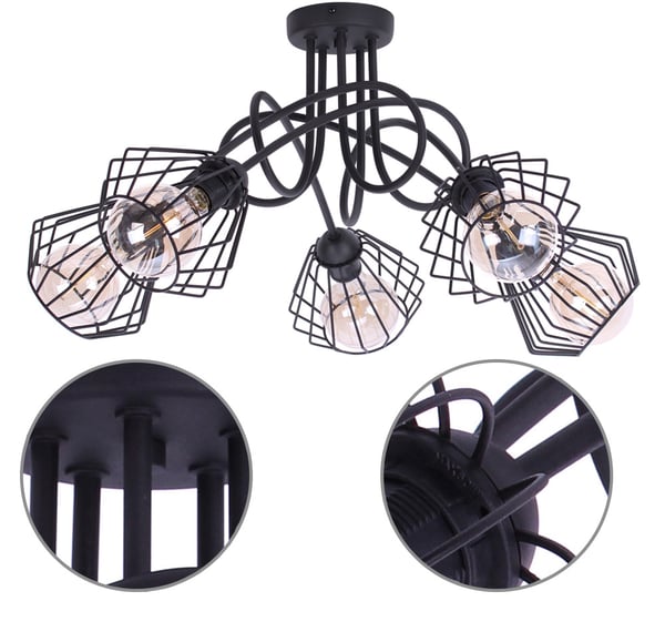 Moderni lankainen LED-riippuvalaisin Loft-kattoon