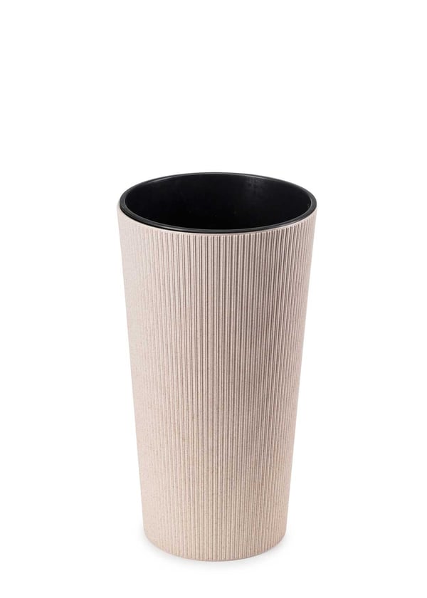 Urbanika ECO träblomkruka vit h36 cm
