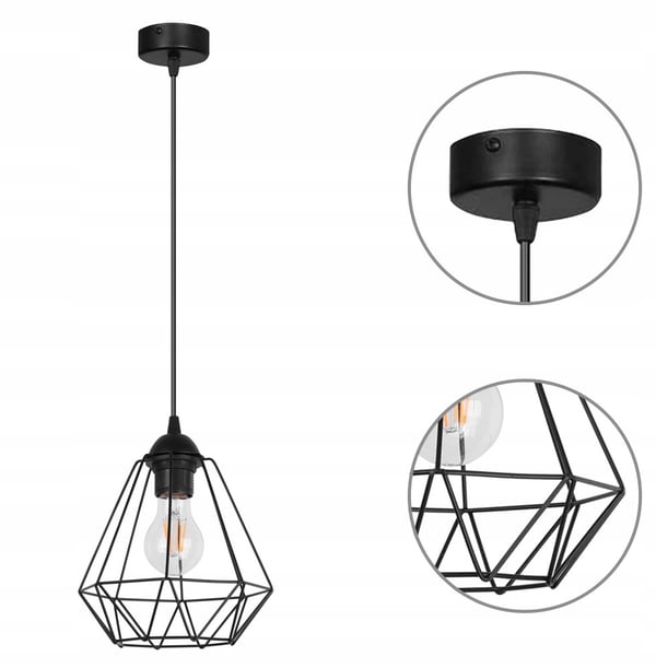 Lofthængelampe Diamond Loft Edison Retro