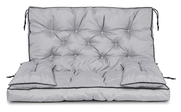 Puutarhasetti korkea sivu reunuksella 100x60x50 cm harmaa