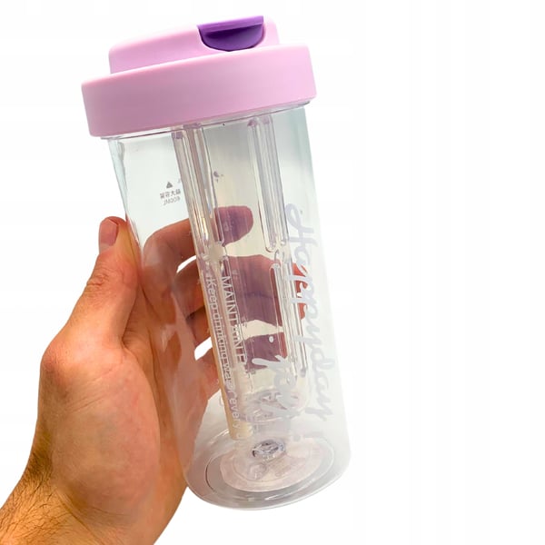 Kestävä juomapullo suodattimella ja juomalaidalla, 600 ml