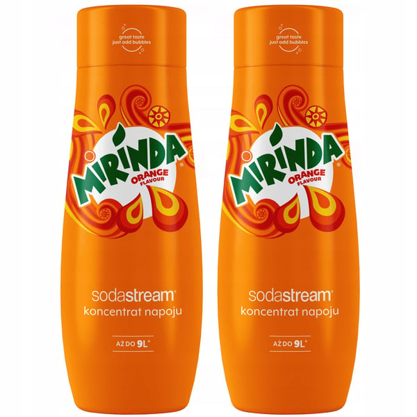 2 SodaStream 2x Mirinda -tiivistettä -setti