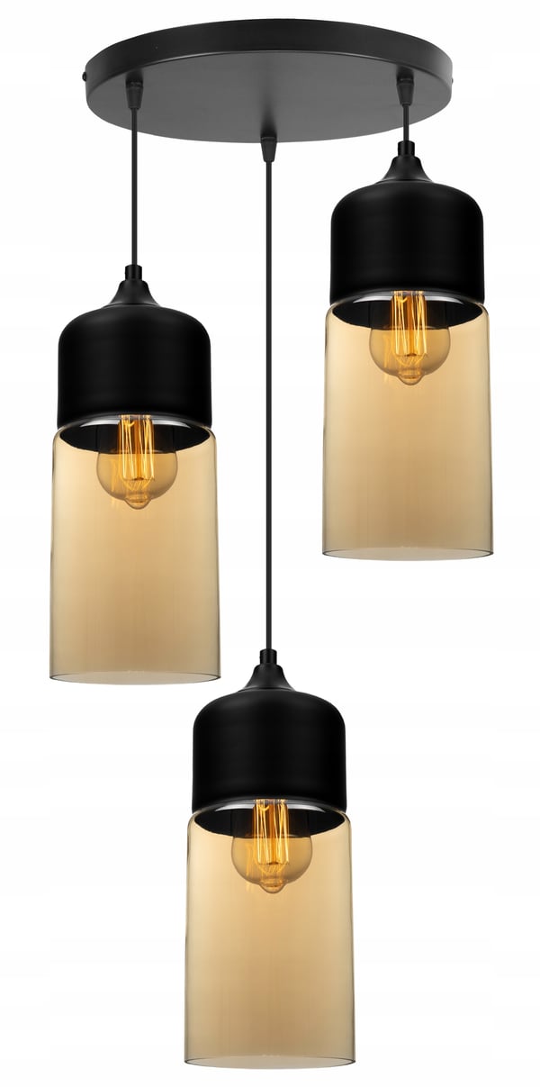 HÆNGENDE LOFTSLAMPE, GLASPLAFON, LED-LAMPE