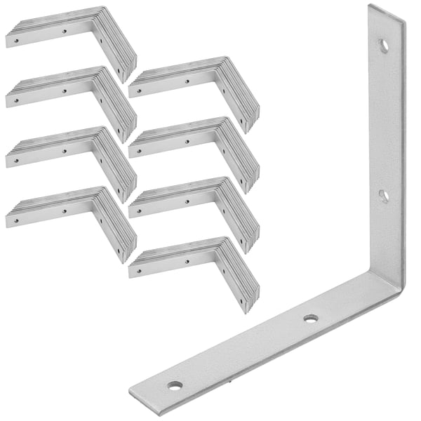 Kotarbau® Kirvesmiehen kulmaliitin ruostumatonta terästä sinkittyä 125 x 125 x 20 mm 100 kpl:n sarja