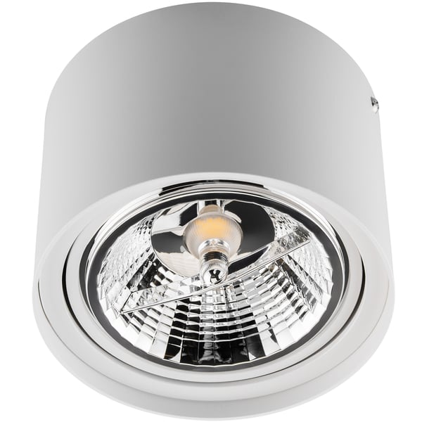 Monteringsram halogenspot rörlig GU10 AR111 rund vit 100mm TELES LUMILED