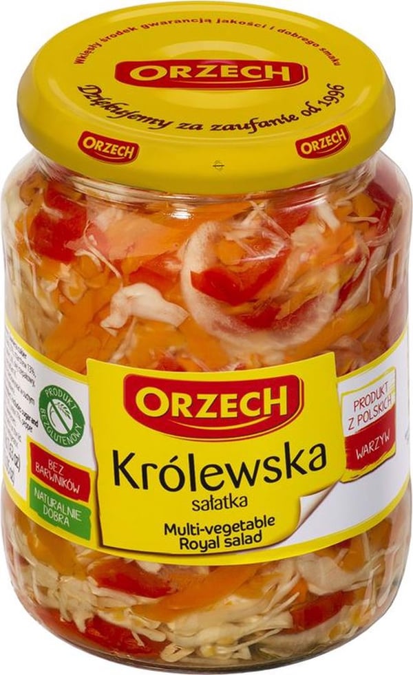 Kuninkaallinen saksanpähkinäkasvissalaatti 860g