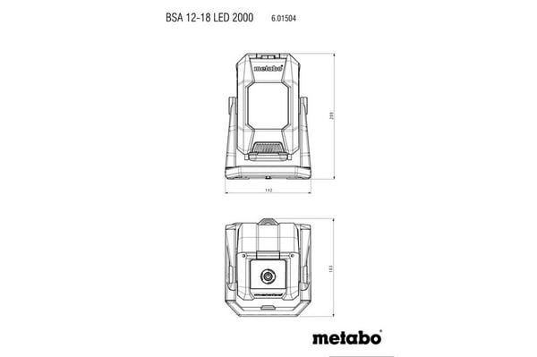 BSA BYGGLAMPA 12-18 LED 2000 - ME 601504850