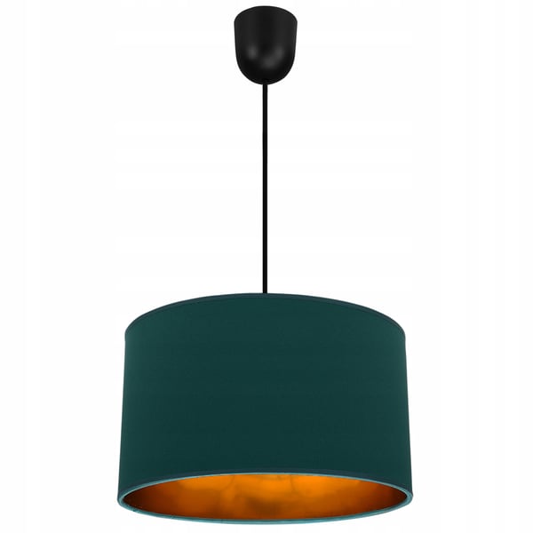 Lofthængende lampe med gylden center LED