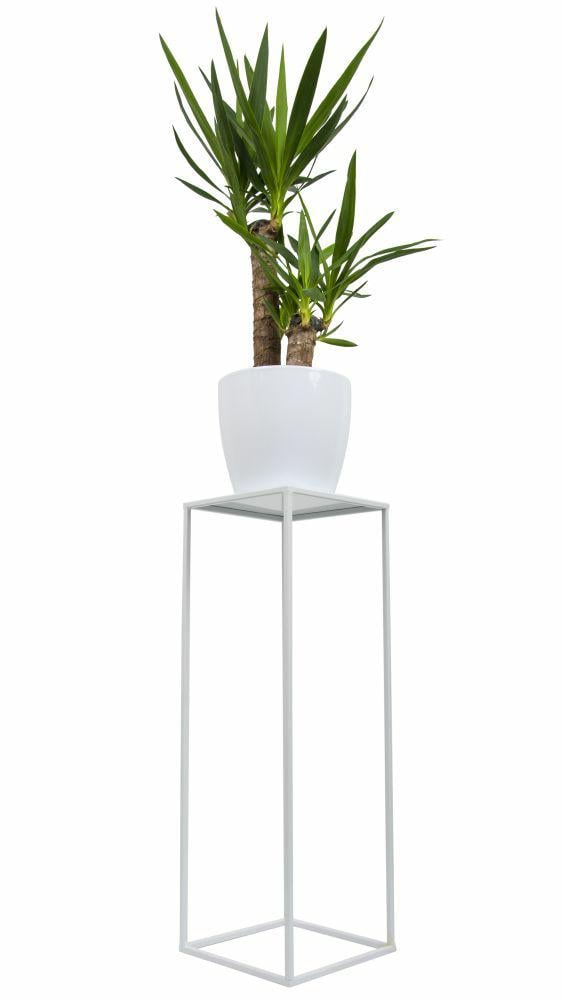 Vit modern stående blomställning 70 cm