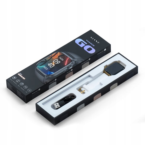 Kiano Watch GO smartklocka herr och damklocka vit med polsk meny