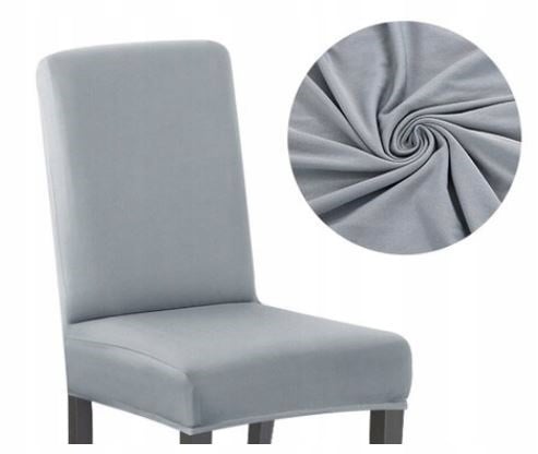 Harmaa sileä yleismallinen tuolinpäällinen