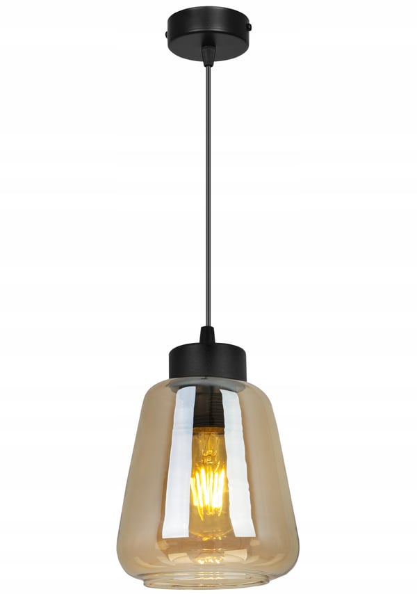 MODERNE ELEGANT HÆNGELAMPE MED GLASSKÆRM