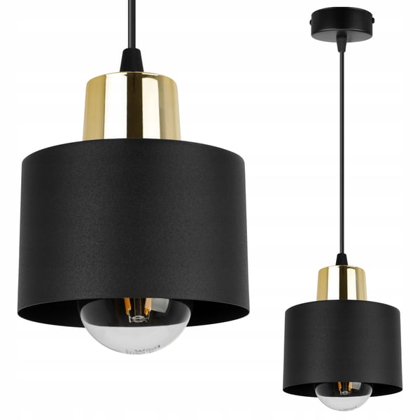 MODERNE LOFTHÆNGELAMPE SORT LED-LAMPE