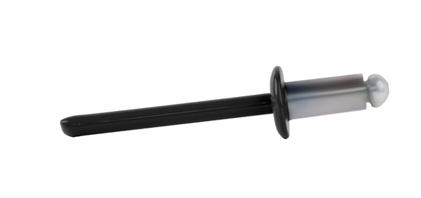 Åbne aluminiumnitter 4,8x10mm RAL 9005