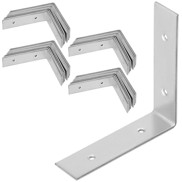 Kotarbau® Kirvesmiehen kulmaliitin ruostumatonta terästä sinkittyä 80 x 80 x 20 mm 50 kpl:n sarja