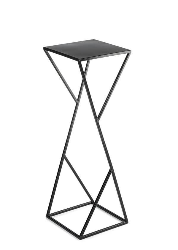 Modernt LOFT sort blomsterstativer 70 cm