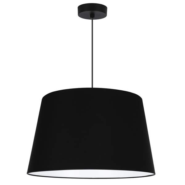 GAJA HÆNGELAMPE KEGLET SORT 1 FLAD SORT LAMPESKÆRM 44CM