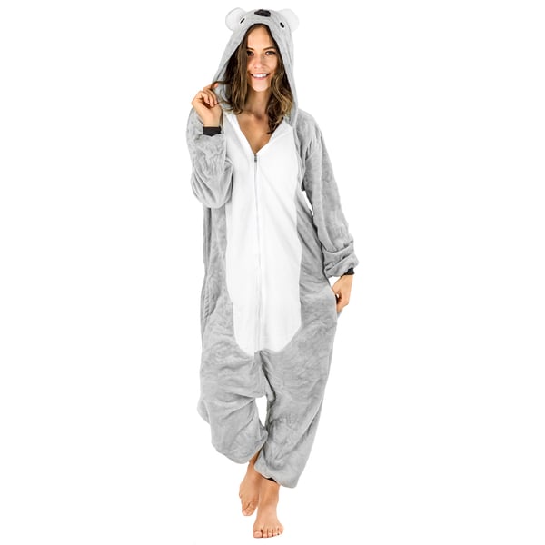Koala-heldragt til mænd, gave til manden, kigurumi-jumpsuit, vinter M, koala-heldragt - M