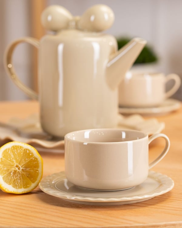 Sofia Beige Kaffeservis 12 Delar