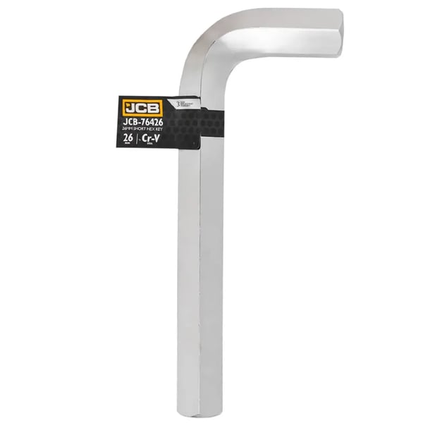 JCB Unbrakonøgle HEX CRV 26 mm 6-punkts L-type