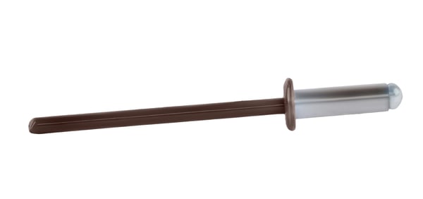 Åbne aluminiumnitter 4x12mm RAL 8017