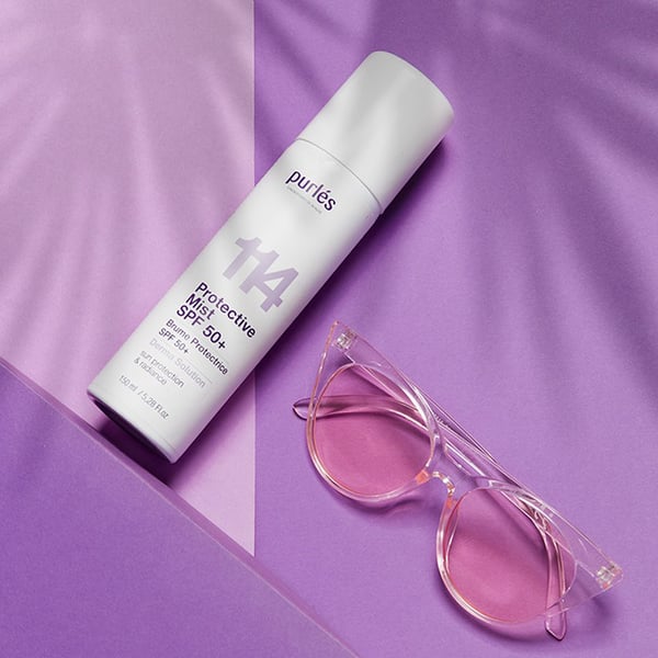 Purles 114 beskyttende mist med SPF 50+ filter