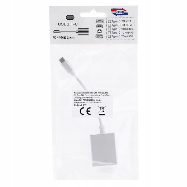 USB C till VGA-adapterkabel MacBook