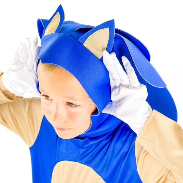 Sonic kostume til børnehaveklasse kigurumi pindsvin s 116/122