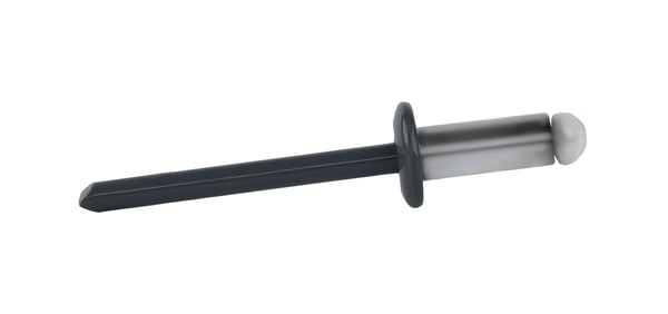 Åbne aluminiumnitter 4,8x12mm RAL 7016