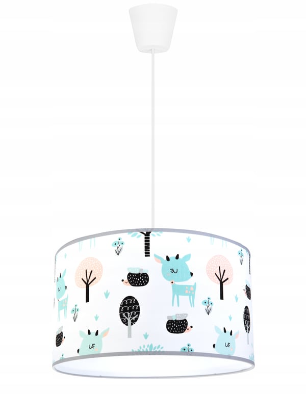BØRNES LOFTSLAMPE LED-LAMPESKÆRM BAMBI