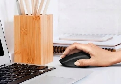 Logitech M330 Silent Plus trådløs optisk mus sort