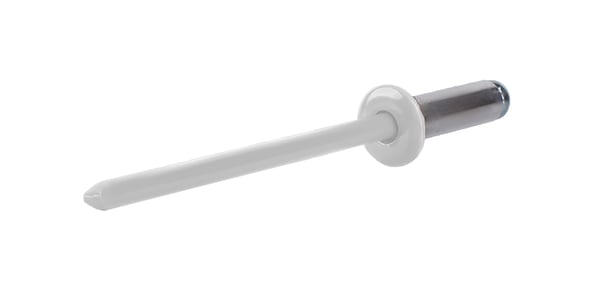 Öppna aluminiumnitnitar 4,8x12mm RAL 9010
