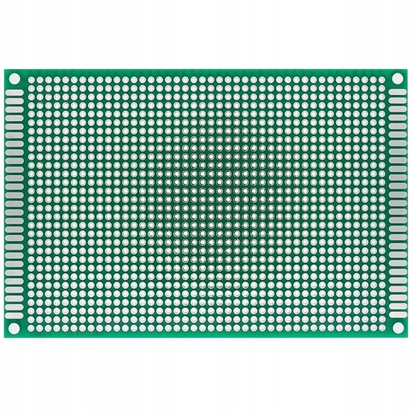Kaksipuolinen universaali prototyyppipiirilevy 80 x 120 mm (vihreä)