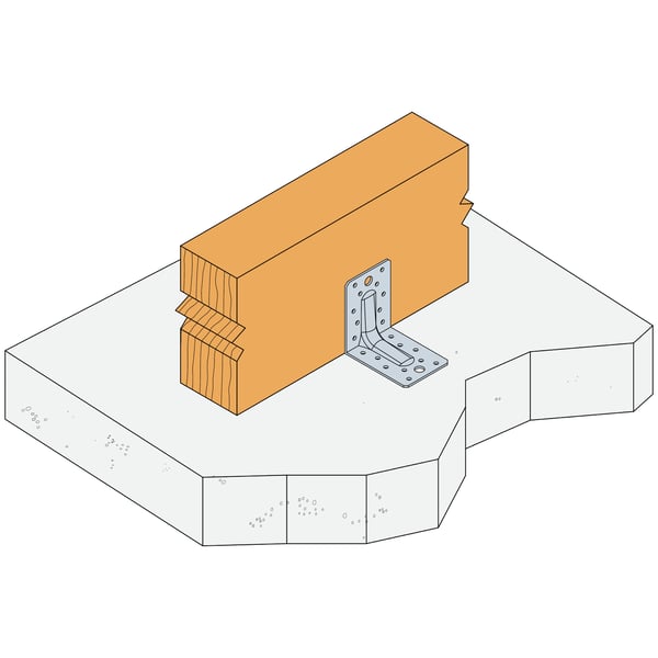 ABR90 Classic vahvistettu kulmatuenta 90x90x65x2,5 mm