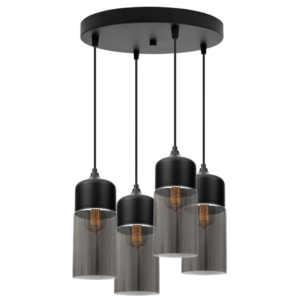 HÆNGENDE LOFTSLAMPE, GLASPLAFON, LED-LAMPE