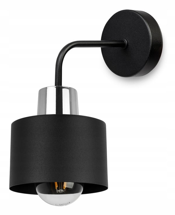 VÆGLAMPE, FIRKANTET LAMPE, LOFTSLAMPE, SORT LED-LAMPE
