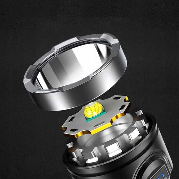 KRAFTIG GENOPLADELIG LED Lommelygte SPOTLIGHT