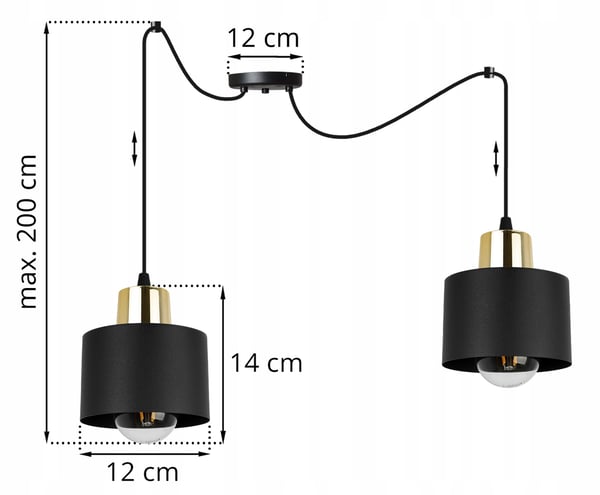 MODERNI KATTOVALAISIN MUSTA LED-VALAISIN