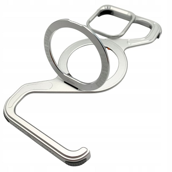 Etui til iPhone 16 PRO - Pansret Magsafe Metalcover - Titanium Holder