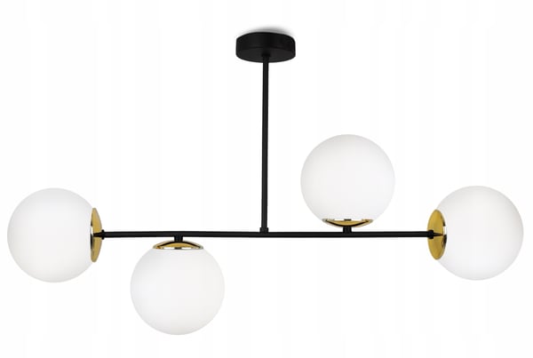Loftlampe, hængende lysekrone, loftslampe, elegante hvide glaskugler