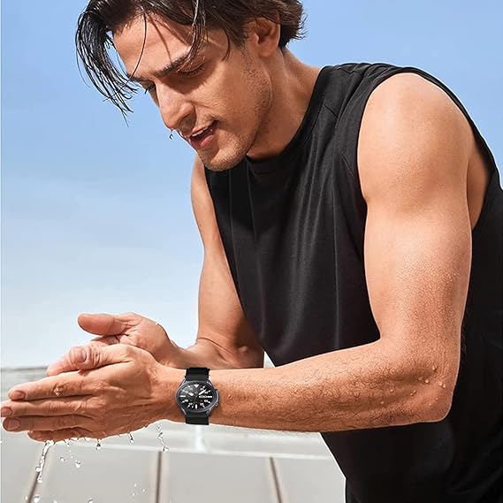 Samsung Galaxy Watch / Amazfit / Huawei -kellon ranneke, musta, nailon, 22 mm