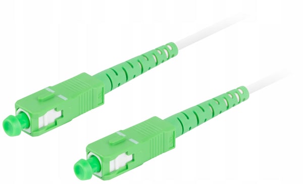 Lanberg SM SC/APC-SC/APC simplex fiberoptisk patchkabel 3,0 mm lszh G657A2 10m hvid