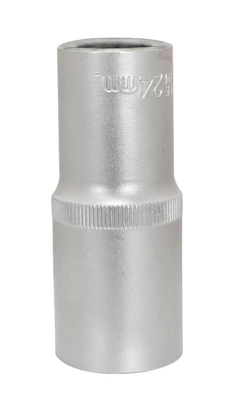 PITKÄ HYLSY 1/2'' 6-KULMA SATIINI 24MM - E-401-1524