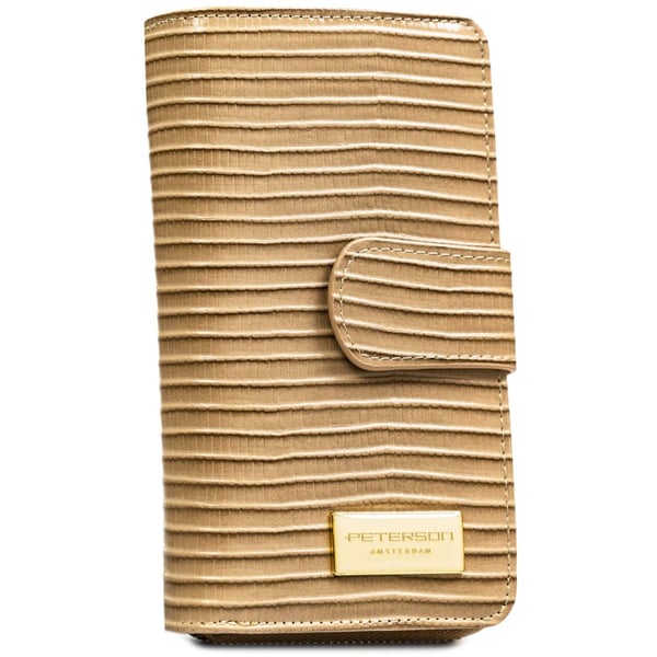 Damplånbok i läder+PU PTN PS116-CRV-2333 Khaki