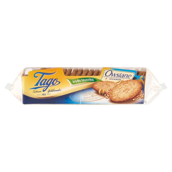 Tago kaurakeksit seesaminsiemenillä 185 g Tago kaurakeksit seesaminsiemenillä 185 g