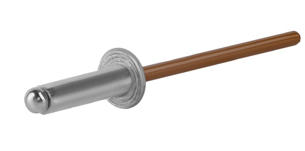 Åbne aluminiumnitter 3,2x8mm RAL8003